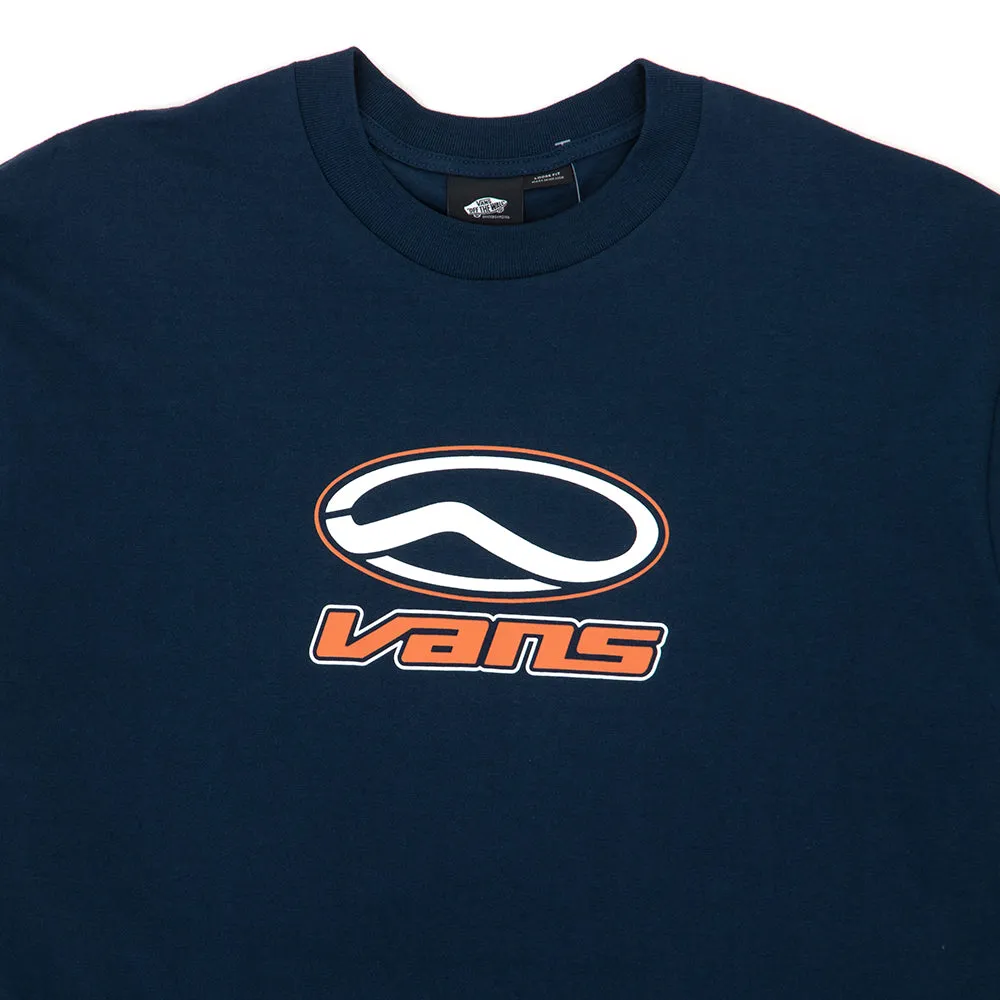 Off The Wall II Loose Skate Classics T-Shirt (Dress Blues) VBU