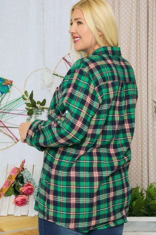 Plus Size Adora Flannel Shirt