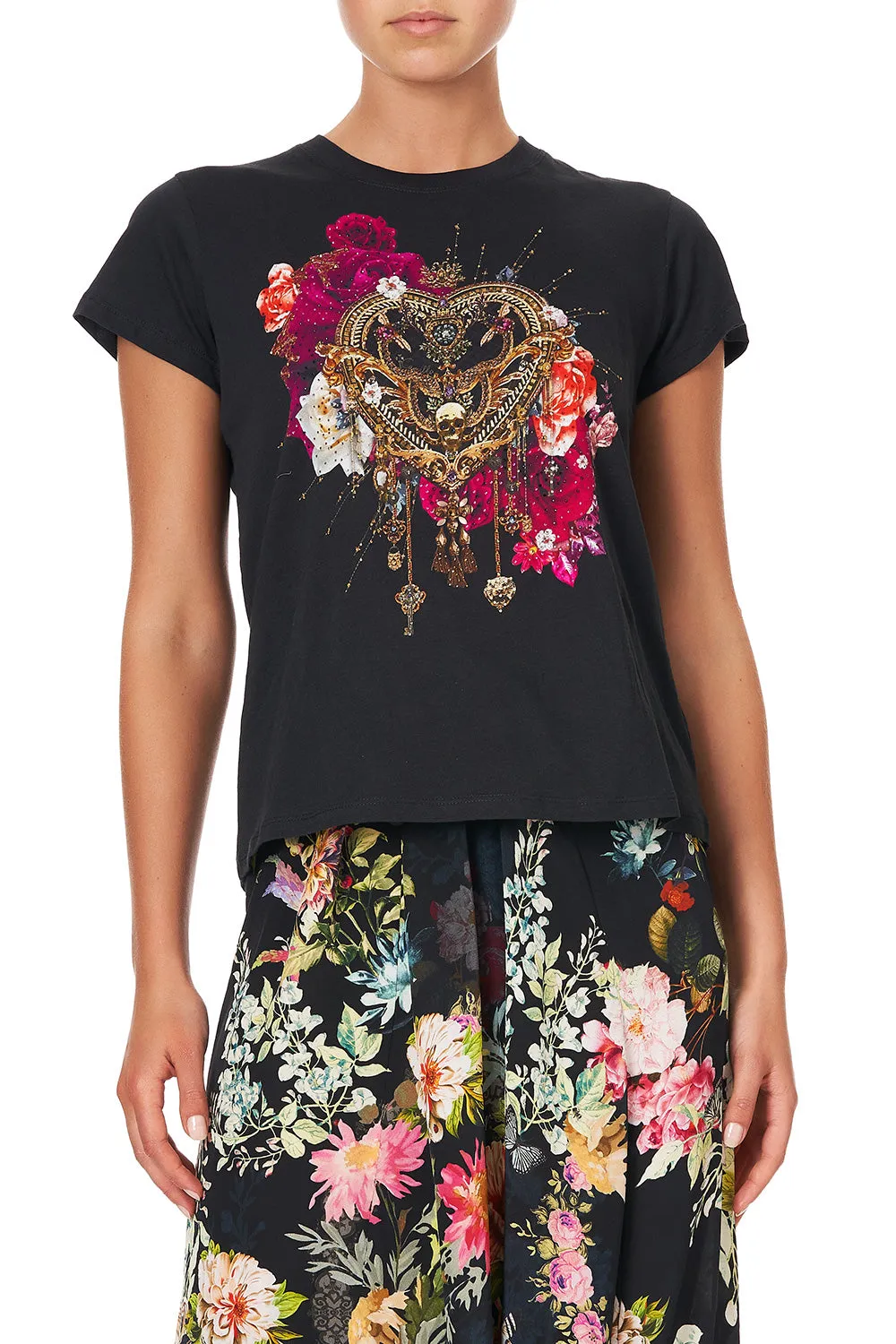 SLIM FIT ROUND NECK T-SHIRT HAMPTON HIVE
