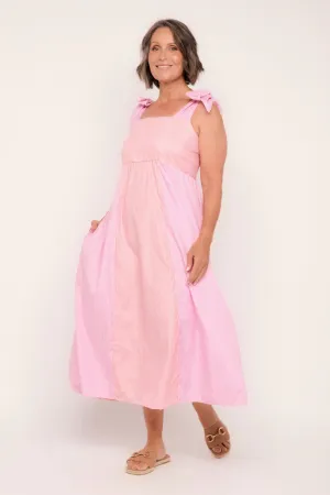 Solene Sun Dress in Sunrise Stripes