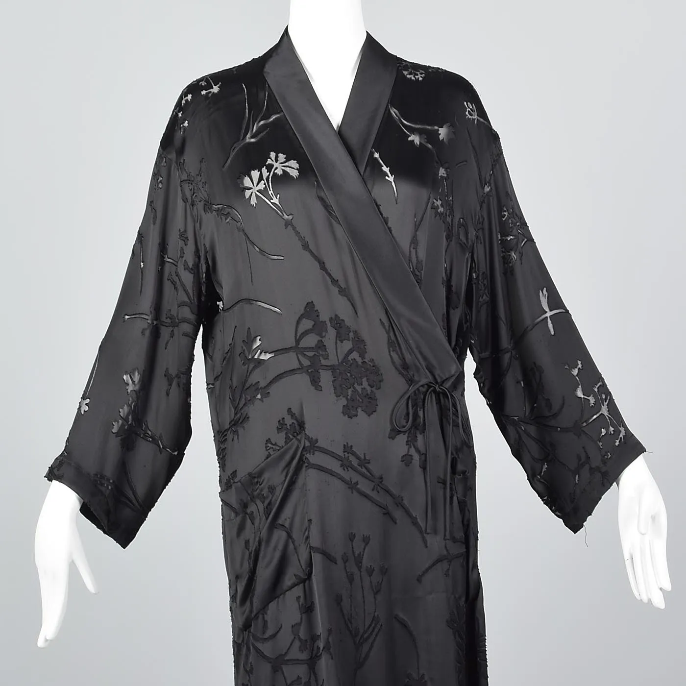 Sonia Rykiel Asian Inspired Minimalist Silk Burnout Separates Set