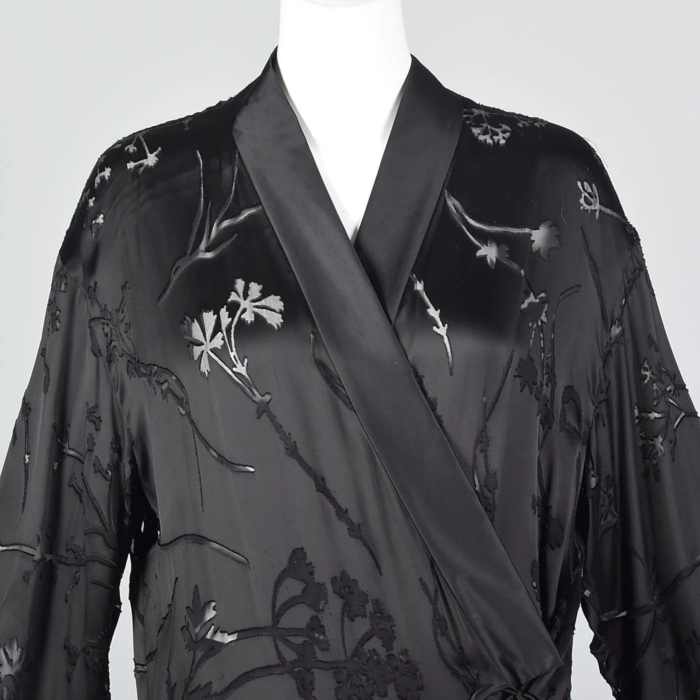 Sonia Rykiel Asian Inspired Minimalist Silk Burnout Separates Set