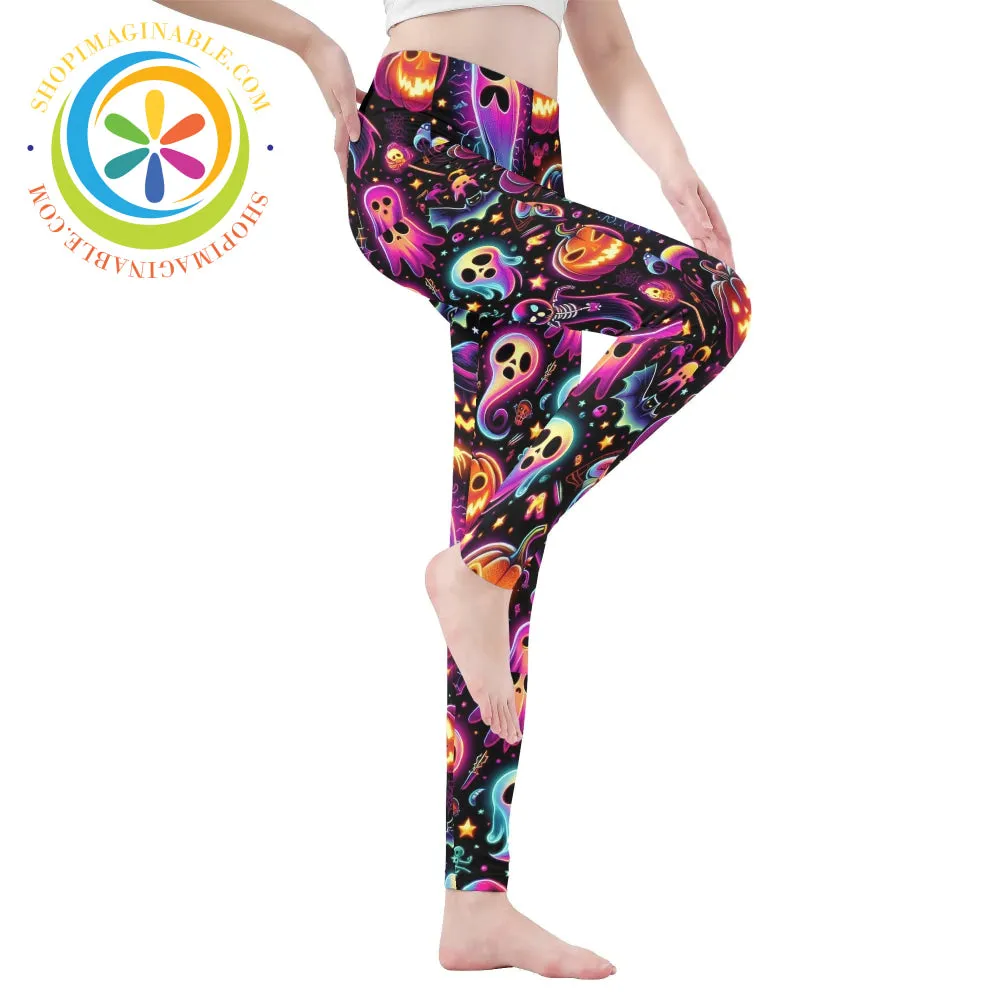 Spooky Halloween Leggings Yoga Pants