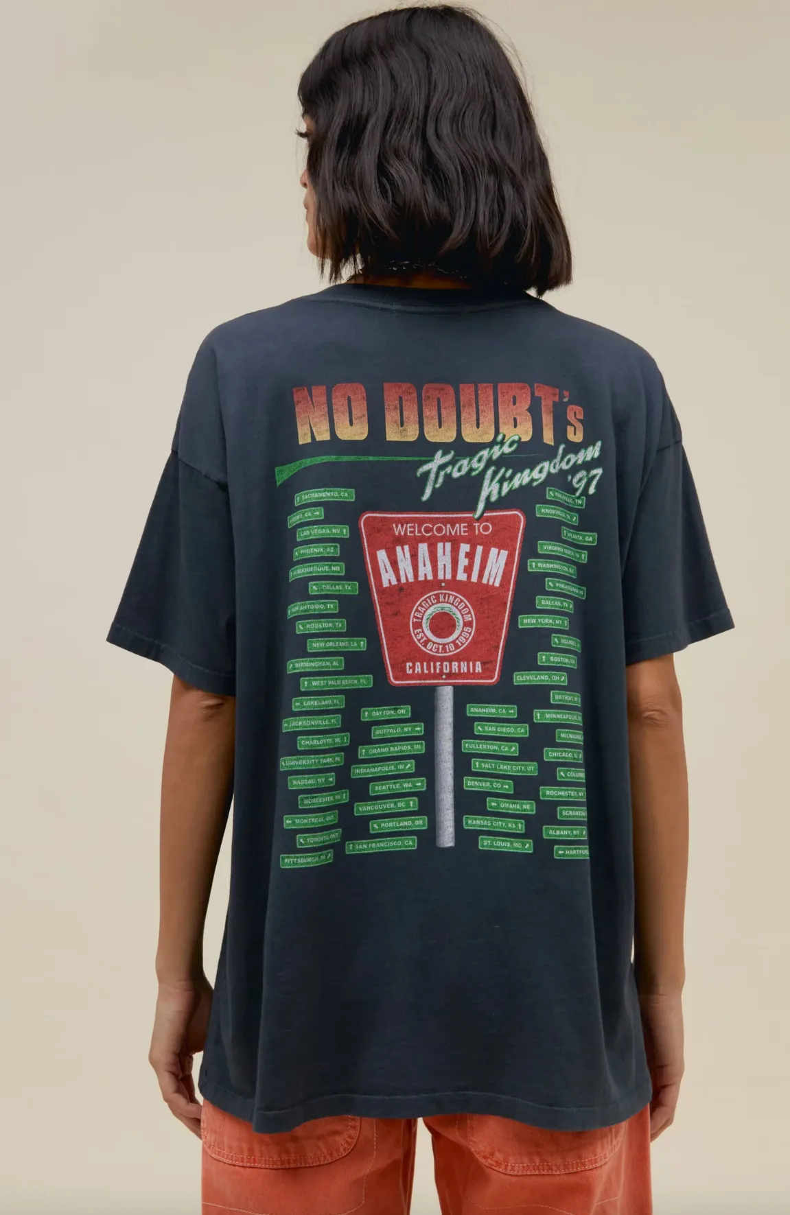 The No Doubt Tour '97 Merch Tee by Daydreamer - Vintage Black