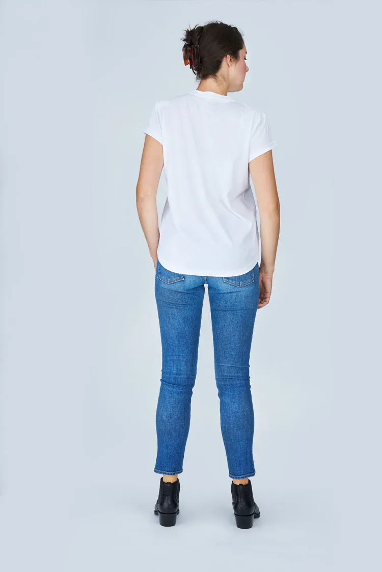 The Viv T-Shirt - Silver Screen