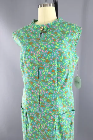 Vintage 1960s Mod Print Romper