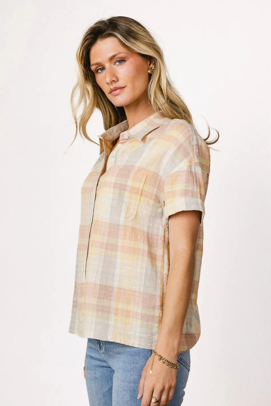 Whimsy Plaid Button Up - FINAL SALE