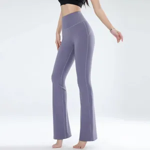 Women's Leggings Slim Yoga Pants High Waisted Wide Leg Bell Bottoms Quick Dry Breathable Comfort