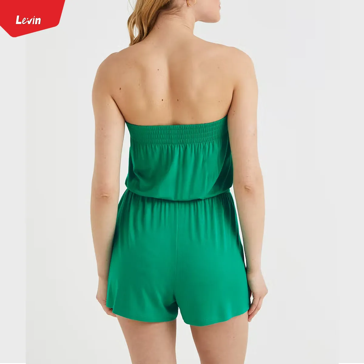 Womens Off Shoulder Jumpsuit Casual Tube Top