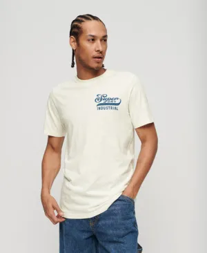 Workwear Scripted Graphic T-Shirt - New Chalk White Slub