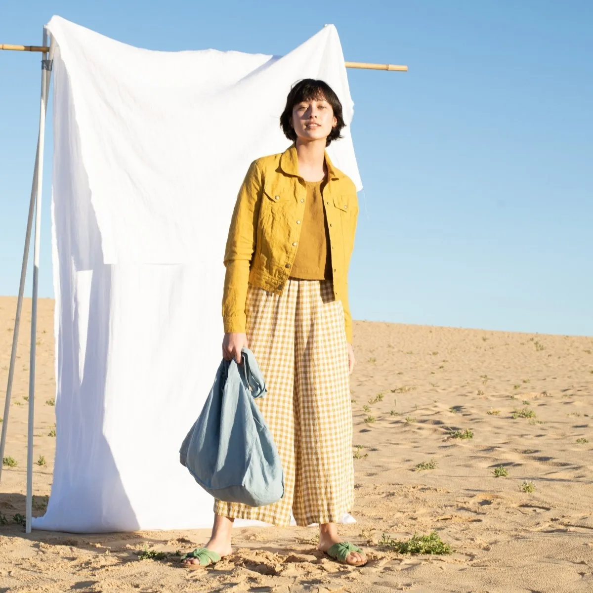YORK light weight palazzo linen pants