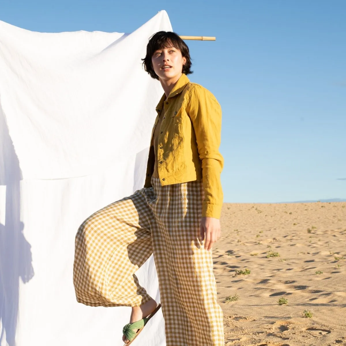YORK light weight palazzo linen pants